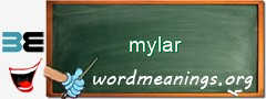 WordMeaning blackboard for mylar